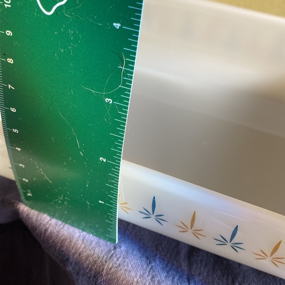 Fire King by Anchor Hocking Milkglass Vintage casserole- Candle Glow Atomic Star - Picture 7 of 9